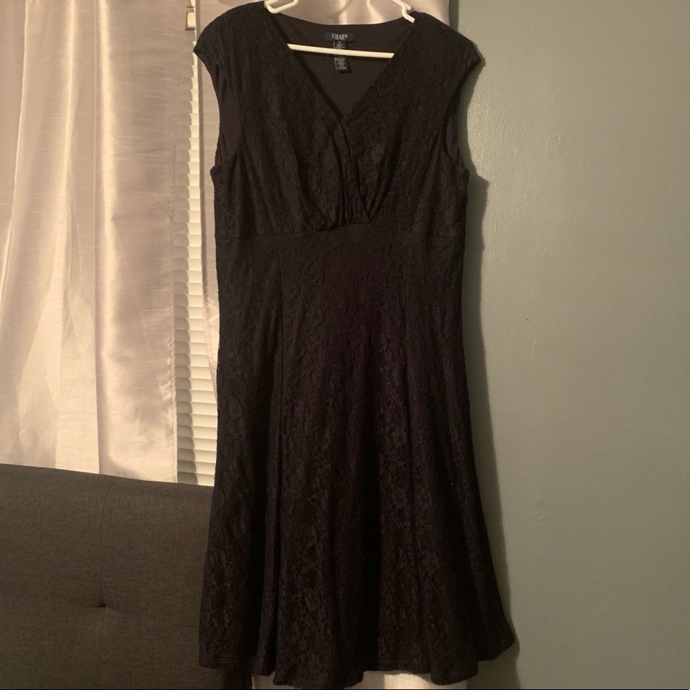 Chaps Navy Blue pull over dress.size 16